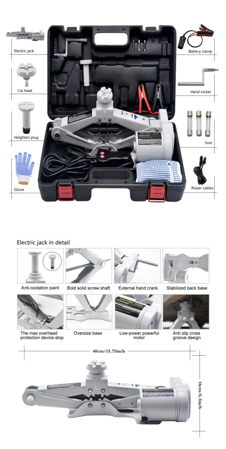 China wholesale 2T electric car scissor jack