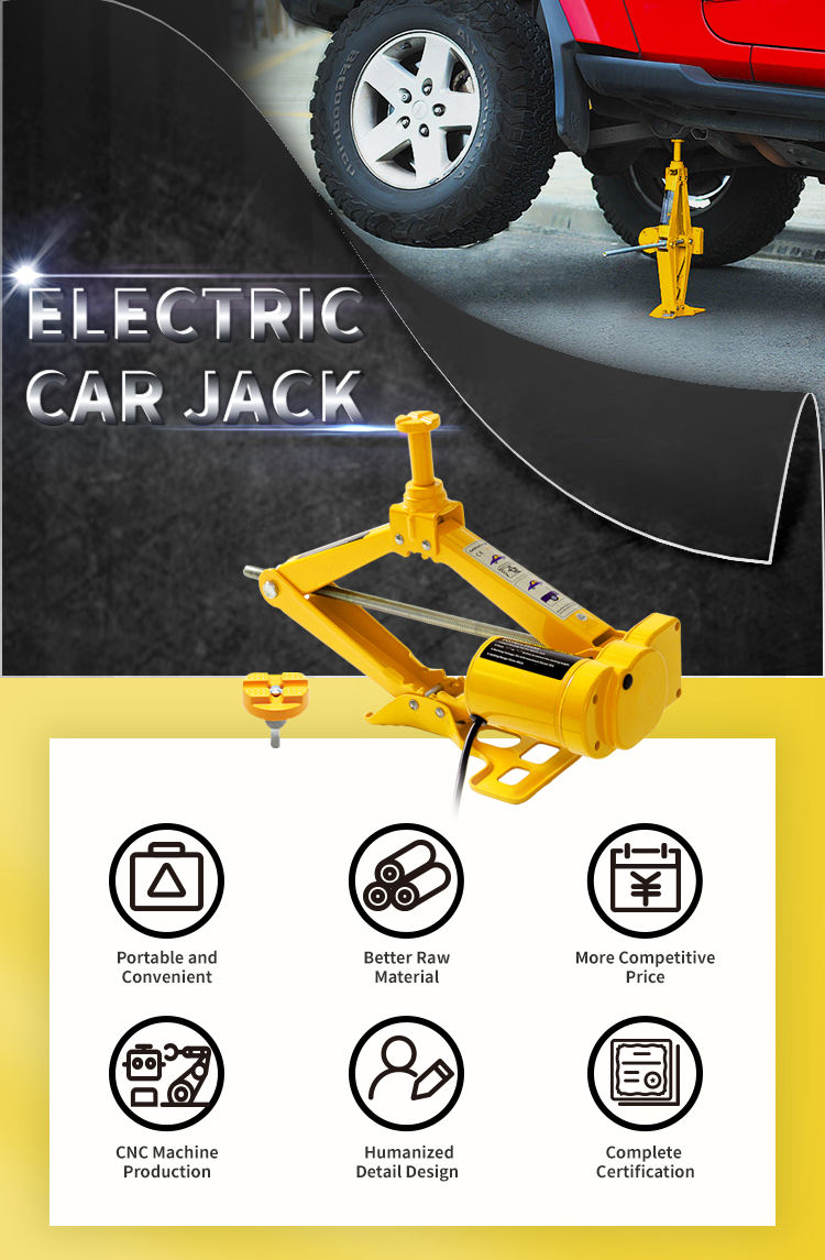 Top Cost-efficiency E-HEELP 5T ZS5SJ DC12V  single piece car jack for high chassis pro for Sedan and SUV
