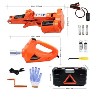 Top selling crank wheel jack and electric wrench set
