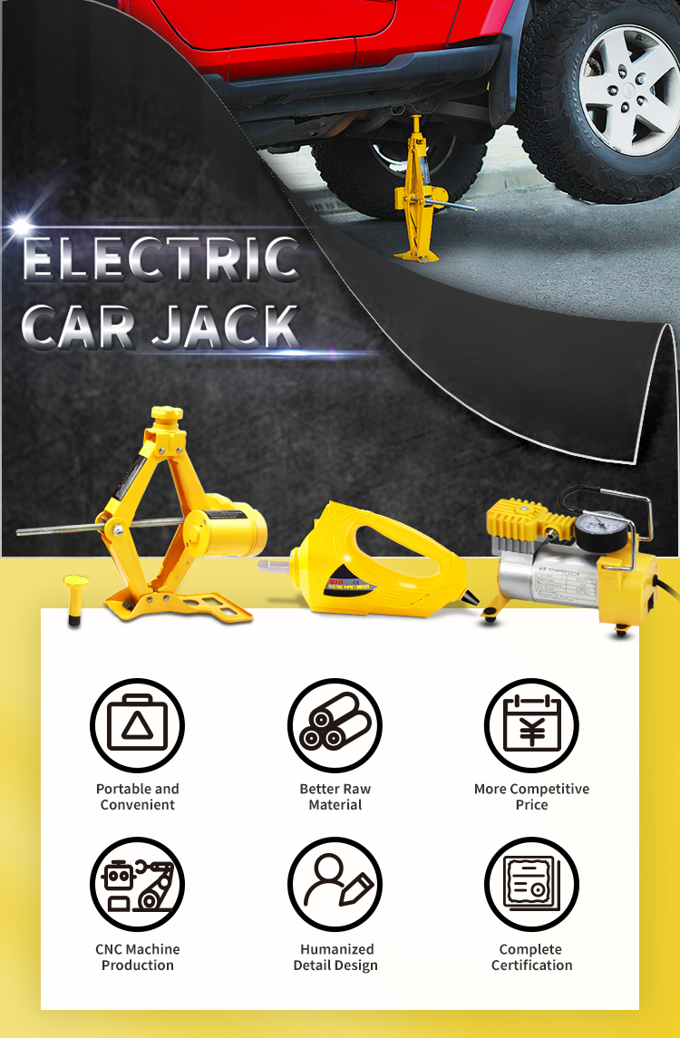 Hot Sell E-HEELP ZS3SJ-TBC High Profit DC12V 3 in 1  Electric Scissor Car Jack Set for Sedan and SUV shop car jacks