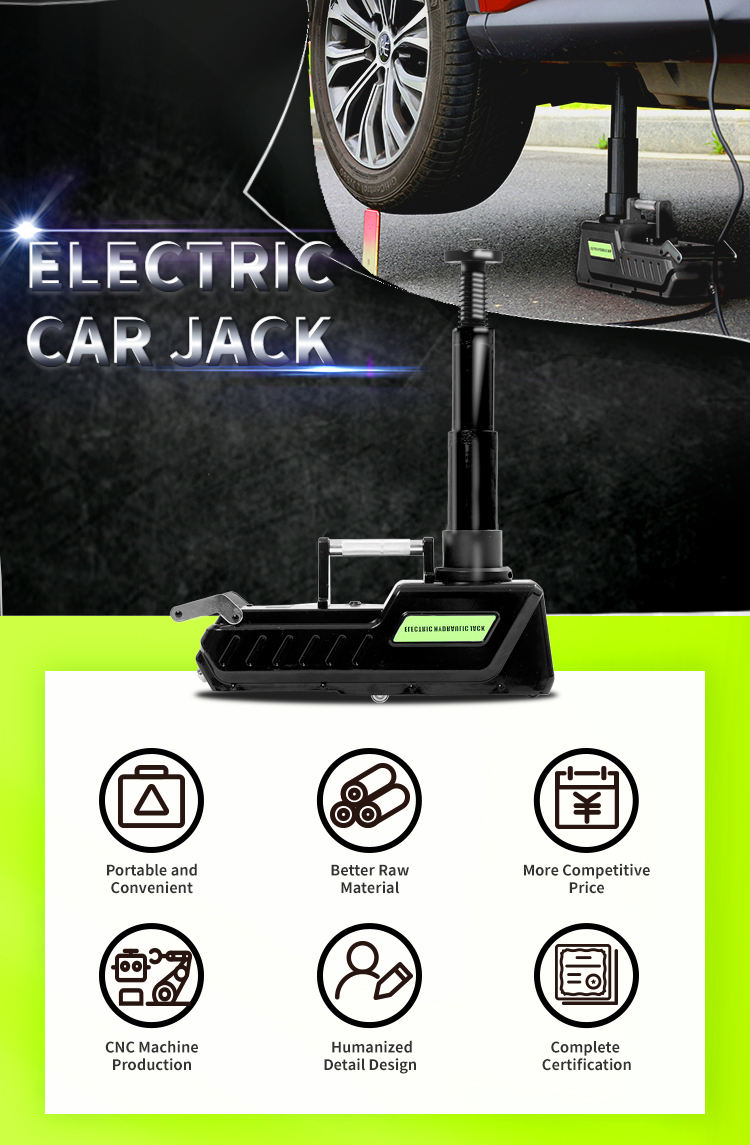 High Capacity E-HEELP ZS1015 All Metal RV Necessary 15T DC12V car engine jack automotive tools Car Jack