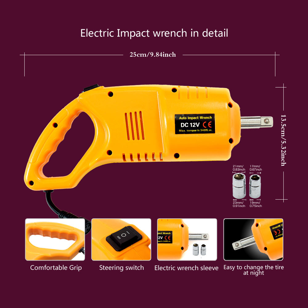 Rechargeable cheap electric portable impact wrench