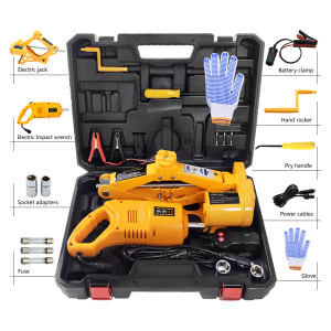 Hot selling impact wrench electric jack set