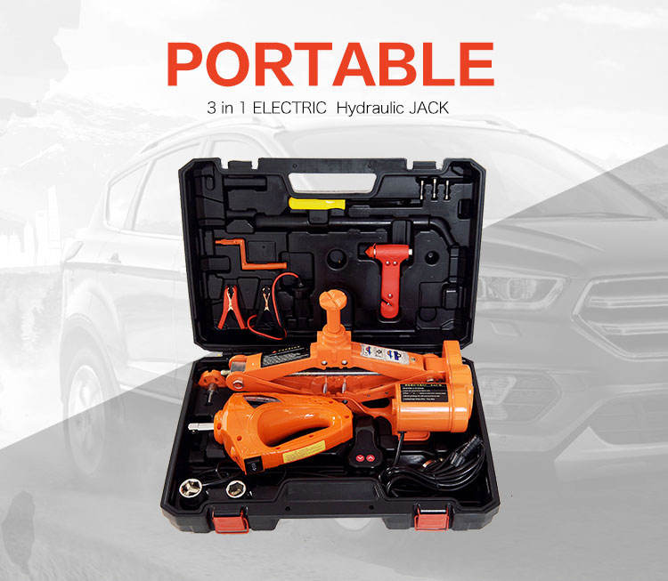 Portable car lifting tool 12v electric scissor car jacks